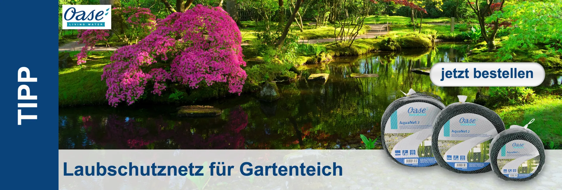 Gartenteich - Laubschutznezt