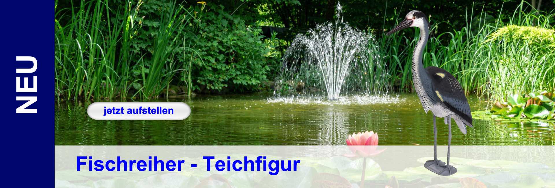 Gartenteich - Fischreiher